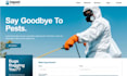 build wix pest control business website fumigation cleaning website pesticide