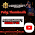 make every type gaming thumbnails like minecraft survival and pubg mobile