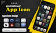 design modern and professional app icon for your mobile app