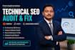 fix technical SEO errors from semrush, ahrefs and google search console audit