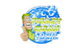 design clean express car wash mascot logo
