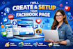 do facebook page create and setup, social media manger