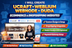 create ucraft weblium webnode duda ecommerce business dropshipping website store
