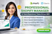 edit manage and create shopify store or shopify website