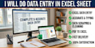 do manual data entry from handwriting to excel