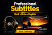 add subtitles or captions to your video