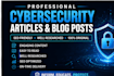 write professional cybersecurity articles