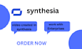 create and edit synthesia ai videos, runway in high quality