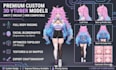 create custom 2d 3d vtuber model with vrm, full rigging and streaming setup