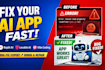 fix lovable, replit ai bugs, debug vibe coding and repair ai web apps fast