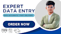 do fast and accurate data entry, copy paste, and typing work