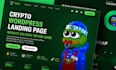 do crypto wordpress landing page website delivery within 2hrs
