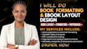 do kindle ebook layout design, paperback and hardcover formatting for amazon kdp