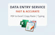 do data entry fast and accurately