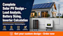 design your solar pv system and battery backup plan reports