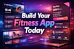 develop gym coach app on bubble with quizzes, video hosting, subscription