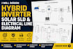 design hybrid inverter solar sld and electrical line diagram