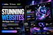 design a modern 3d animated interactive webflow website using threejs
