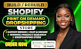 build shopify pod store etsy pod SEO audit and niche research printify, printful