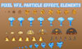 create pixel vfx animation, skill icon, particle effect,  ui, spell animation