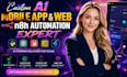 do ai website, ai mobile app development ai chatbot n8n ai agent n8n automation