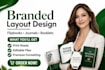 do branded layout design, flipbook, journals, tutor guide and booklet formatting