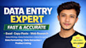 professional data entry and excel expert