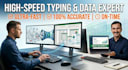 superfast data entry professionally with accuracy