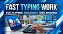 do fast typing or convert pdf to word