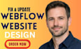 fix webflow bugs, responsive issues, layout problems and animations