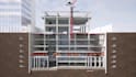 3d construction sequence animation site development plan industrial simulation