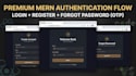 develop a compleate mern auth system with jwt otp and protected routes