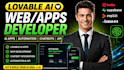 build a custom lovable ai website app with automation, chatbot development