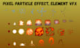 create pixel animated icon, vfx animation, particle effects, element, skill icon
