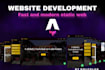 build a high performance professional website using astro js