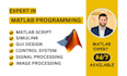 do urgent matlab programming, simulink and gui tasks