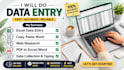 do fast and accurate data entry copy paste PDF to word excel and web reasearch