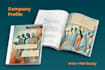 design a clean company profile or catalogue