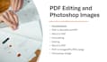 format, convert pdfs and perform photoshop image retouching