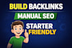 build manual SEO backlinks for beginners and new websites