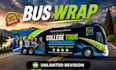 design custom bus wrap van wrap and truck wrap