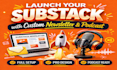 launch your substack with custom newsletter,podcast