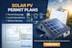 design solar pv permit plans, sld, load calculation, and battery backup