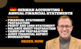 prepare german financial statement, income verification, pl statement