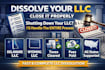 dissolve US llc dissolve delaware llc, wyoming llc, s corp, c corp and close ein