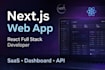 build a modern web app using react next js and node js