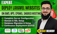 deploy laravel website on AWS, vps, cpanel or shared hosting