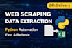 build a custom python web scraping script
