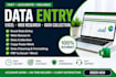 your virtual assistant for manual data entry, web research