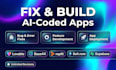 debug and develop your app built with lovable, base44,replit